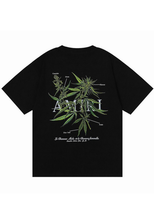 Camiseta Amiri Black Leaves